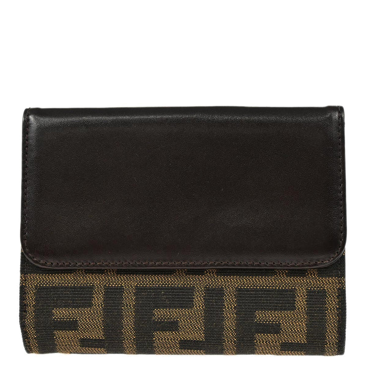 Fendi Brown Zucca Wallet Purse