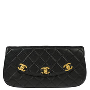 Chanel * Black Lambskin Clutch Bag