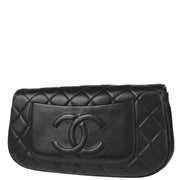 Chanel * Black Lambskin Clutch Bag