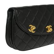 Chanel * Black Lambskin Clutch Bag