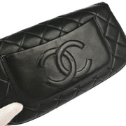 Chanel * Black Lambskin Clutch Bag