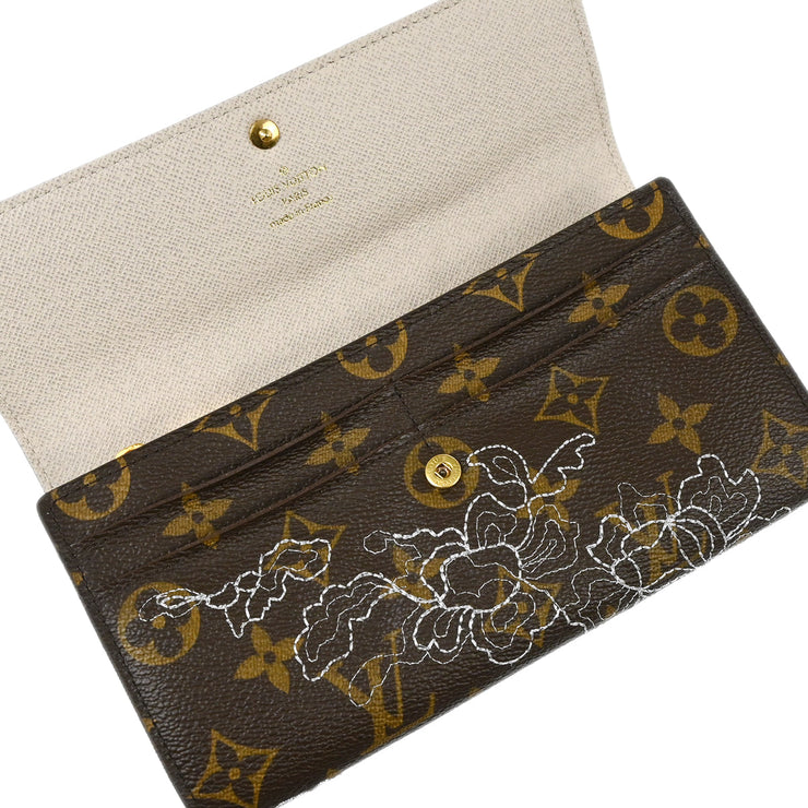 Louis Vuitton 2007 Monogram Dentelle Portefeuille Sarah Wallet M95390