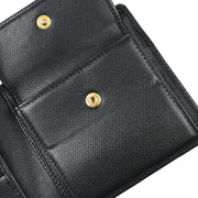 Chanel 2003-2004 Black Caviar Bifold Wallet