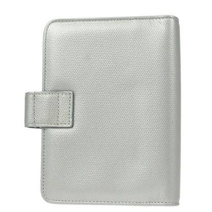 Chanel 2005-2006 Silver Caviar Note Book Cover Small Good