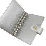 Chanel Silver Caviar Note Book Cover Small Good