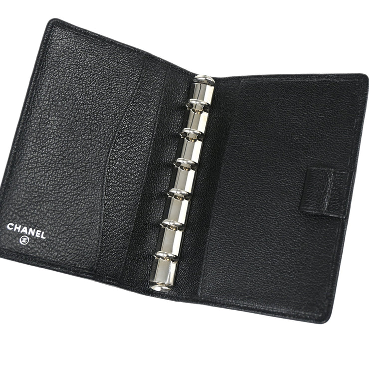 Chanel Black Note Book Cover Small Good