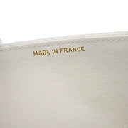 Chanel * 1989-1991 White Lambskin Shoulder Bag