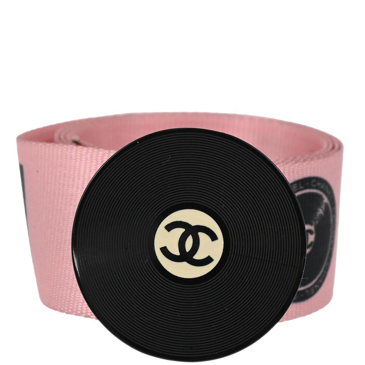 Chanel Record Belt Pink 04P #85/34 Small Good