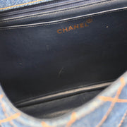 Chanel * 1996-1997 Blue Denim Chain Shoulder Bag