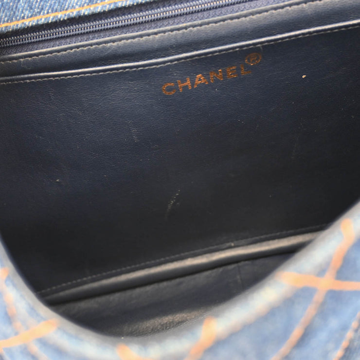 Chanel * Blue Denim Chain Shoulder Bag