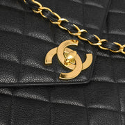 Chanel Black Caviar Chain Shoulder Bag