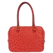 Hermes * Rouge Vif Ostrich Mini Plume Handbag