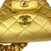 Chanel * 1991-1994 Gold Lambskin Duma Small Backpack