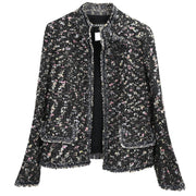 Chanel 2004 Collarless Jacket Black #40