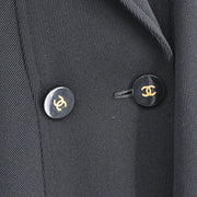 Chanel 1994 Single Breasted Jacket Black #44