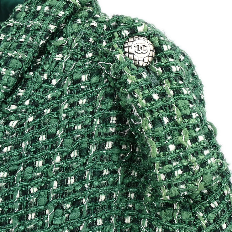 Chanel 2006 Single Breasted Jacket Green #38