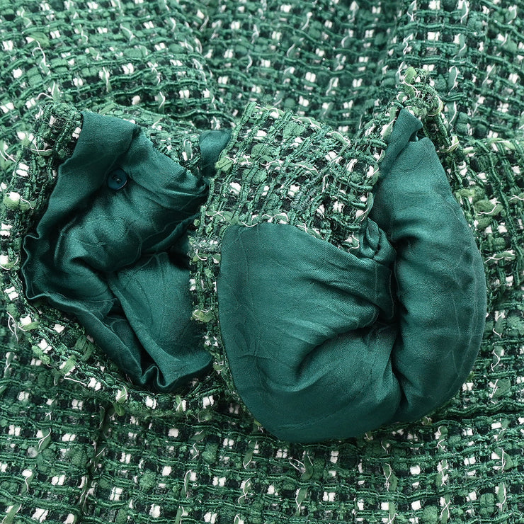 Chanel 2006 Single Breasted Jacket Green #38