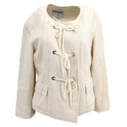 Chanel 2007 Collarless Jacket White #40