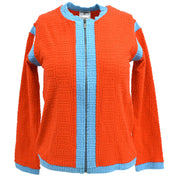 Chanel 2002 Zip Up Jacket Orange #40