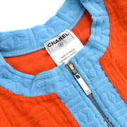 Chanel 2002 Zip Up Jacket Orange #40