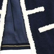 Chanel 1996 Collarless Jacket Navy #38