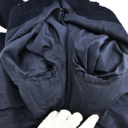 Chanel 1996 Collarless Jacket Navy #38