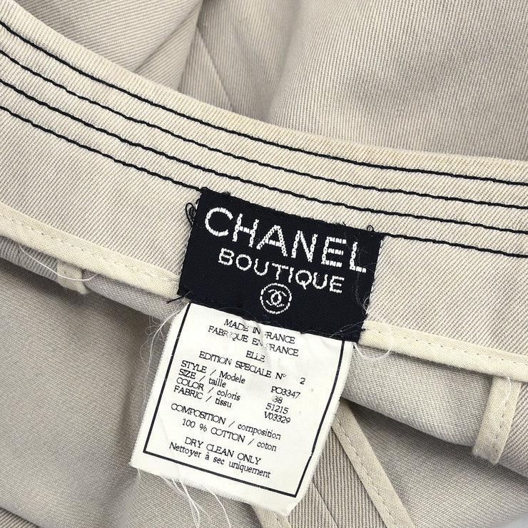 Chanel Collarless Jacket Beige NO2 #38