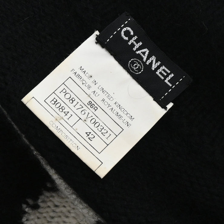 Chanel 1996 Sweater Knit Top Black #42