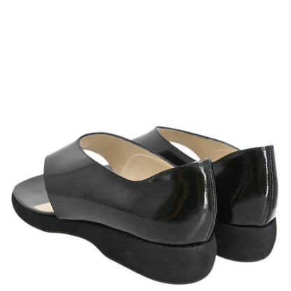 Chanel * Patent Leather Sandals Shoes #36