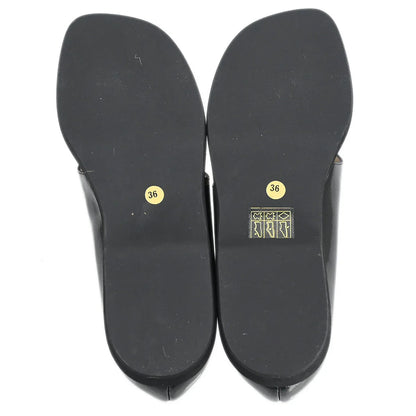 Chanel * Patent Leather Sandals Shoes #36