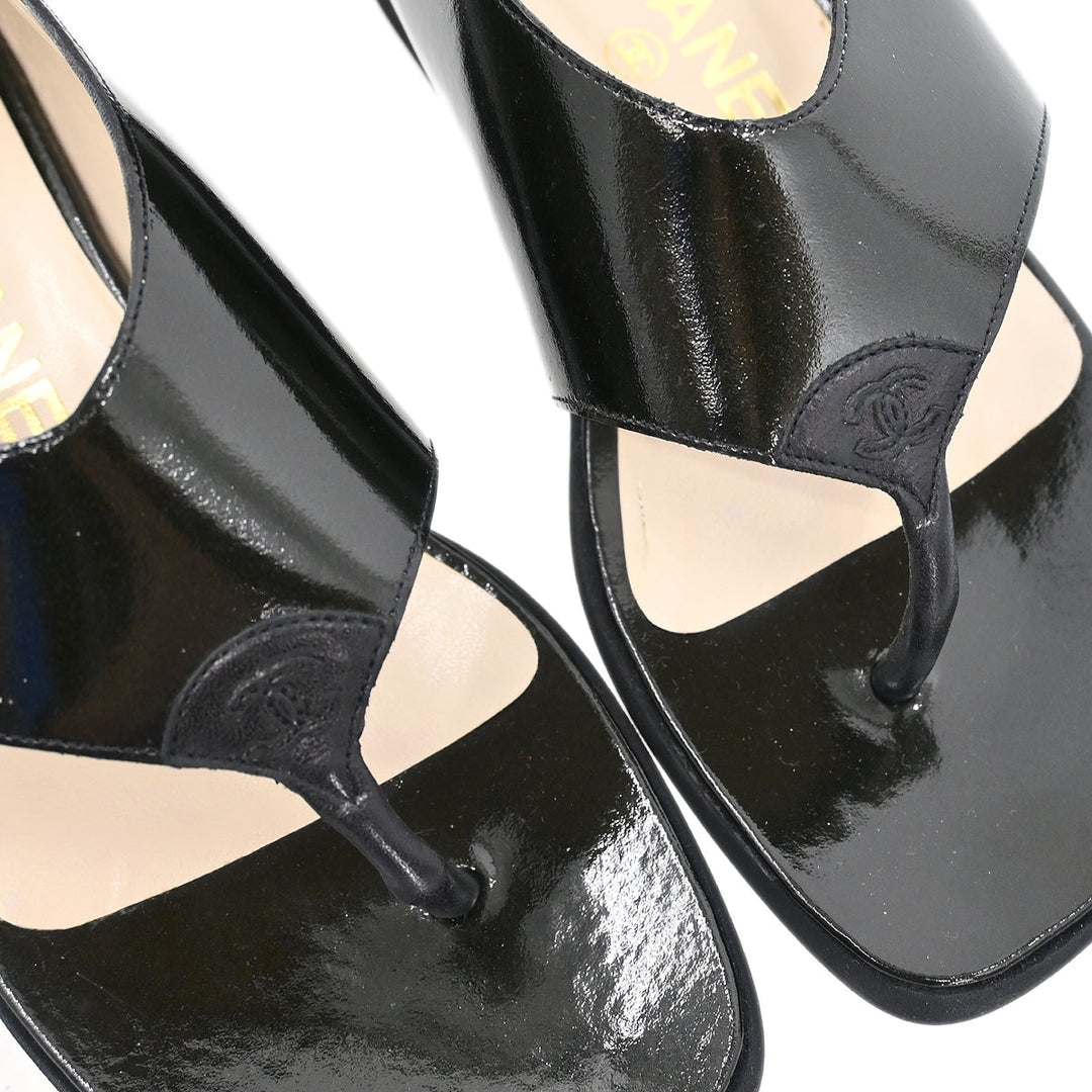 Chanel * Black Shoes Sandals #36 – AMORE Vintage Tokyo