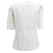 Christian Dior Collarless Double Breasted Jacket White #9