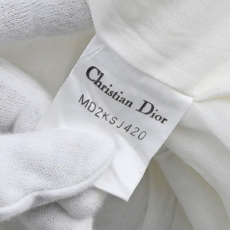 Christian Dior Collarless Double Breasted Jacket White #9