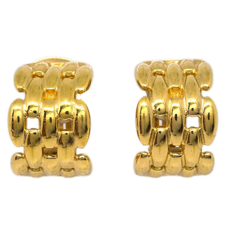 Christian Dior Earrings Clip-On Gold