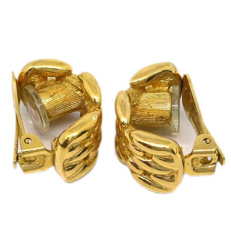 Christian Dior Earrings Clip-On Gold