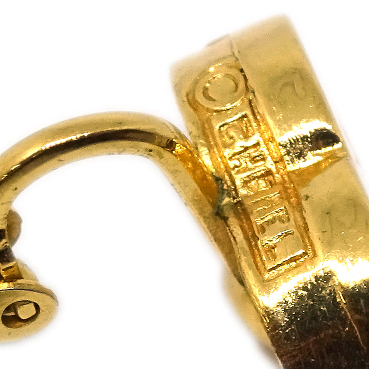 Chanel CC Earrings Clip-On Gold 233