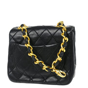 Chanel Black Lambskin Classic Flap Micro Bum Belt Bag