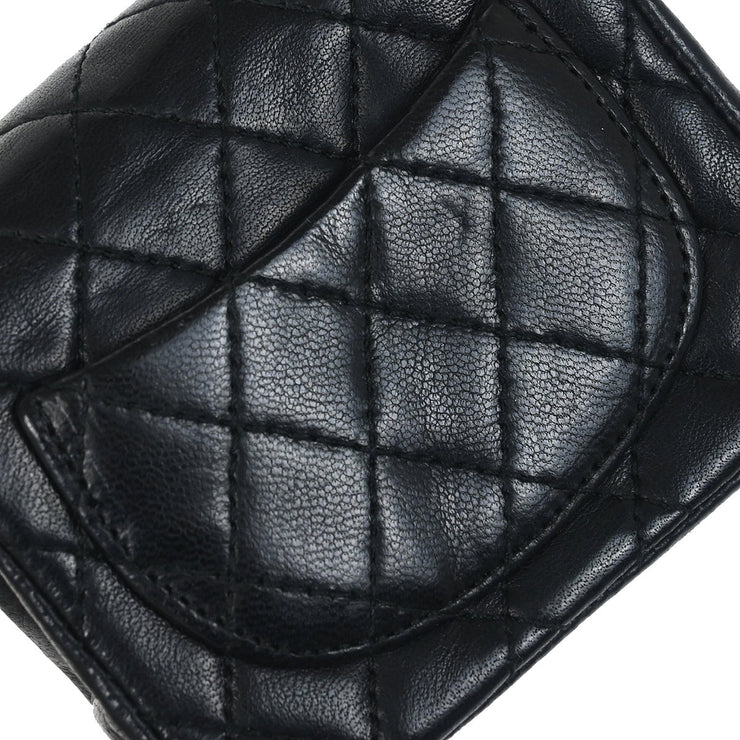 Chanel Black Lambskin Classic Flap Micro Bum Belt Bag