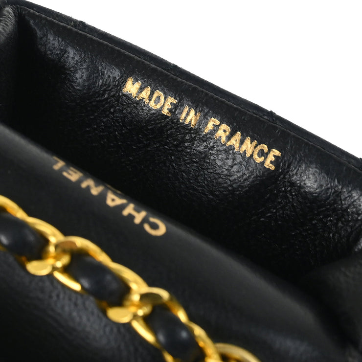 Chanel Black Lambskin Classic Flap Micro Bum Belt Bag