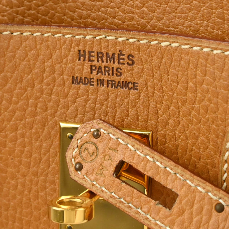 Hermes 1996 Natural Ardennes Haut a Courroies 32 Handbag