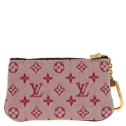 Louis Vuitton 2002 Red Monogram Mini Pochette Cles Coin Case M92238