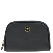 Chanel Black Caviar Cosmetic Pouch