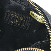 Chanel Black Caviar Cosmetic Pouch