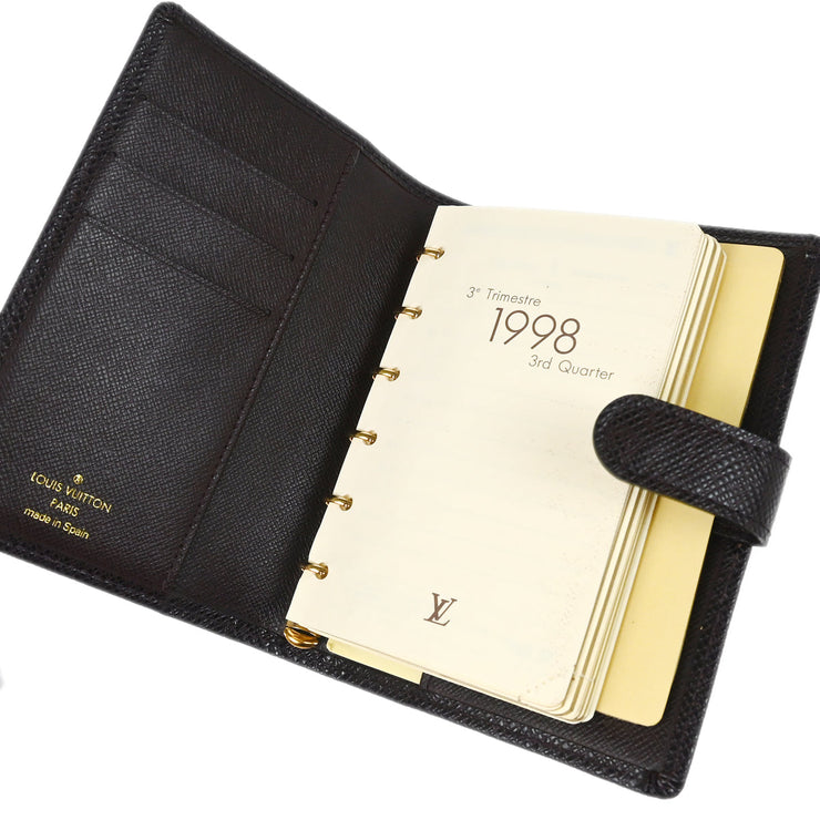 Louis Vuitton 1998 Taiga Agenda PM Note Book Cover R20434 Small Good