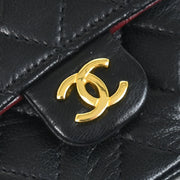 Chanel Black Lambskin Classic Flap Micro Bum Belt Bag