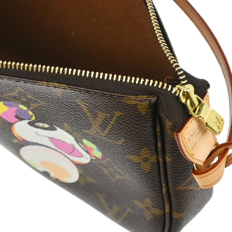 Louis Vuitton 2004 Monogram Panda Pochette Accessoires Handbag M51981