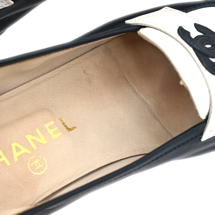 Chanel * Navy Shoes #36 1/2