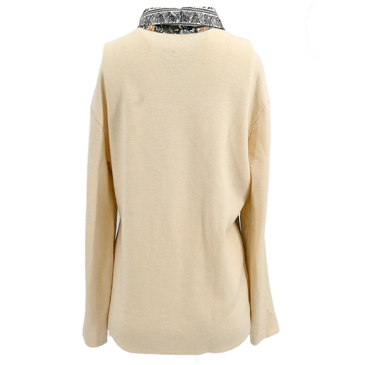 Hermes Sweater Top White #L