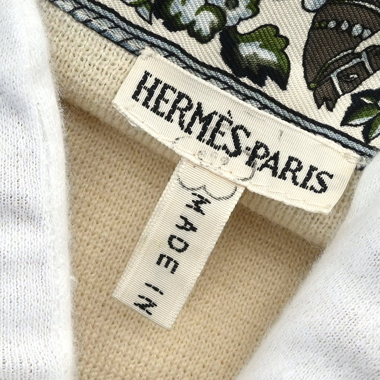 Hermes Sweater Top White #L