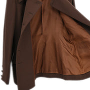 Celine Setup Suit Jacket Skirt Brown #38